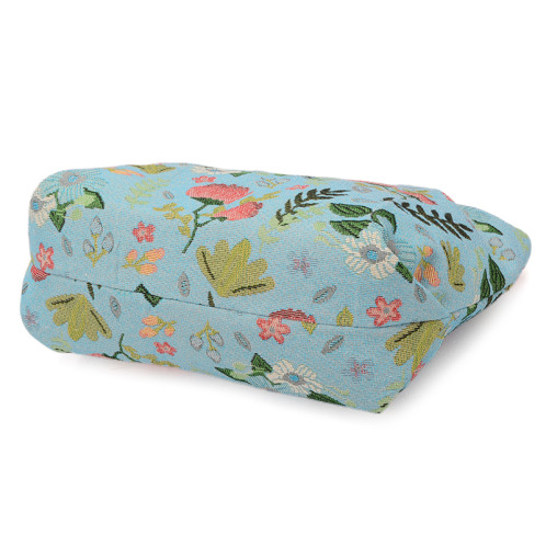 ラルジュ チャーム付 花柄ゴブラン トートバッグ