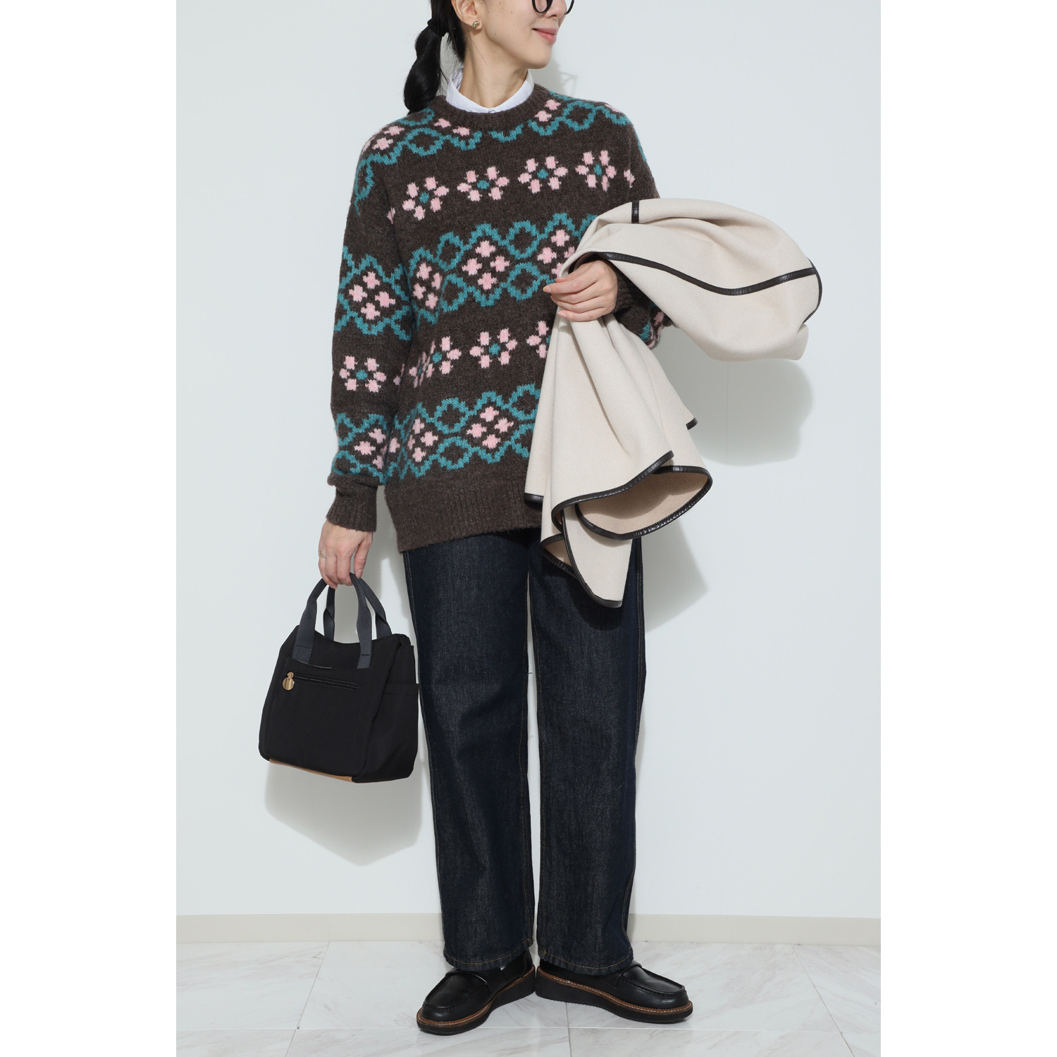 ラルジュ ポケットいっぱい ２ウェイトートバッグ