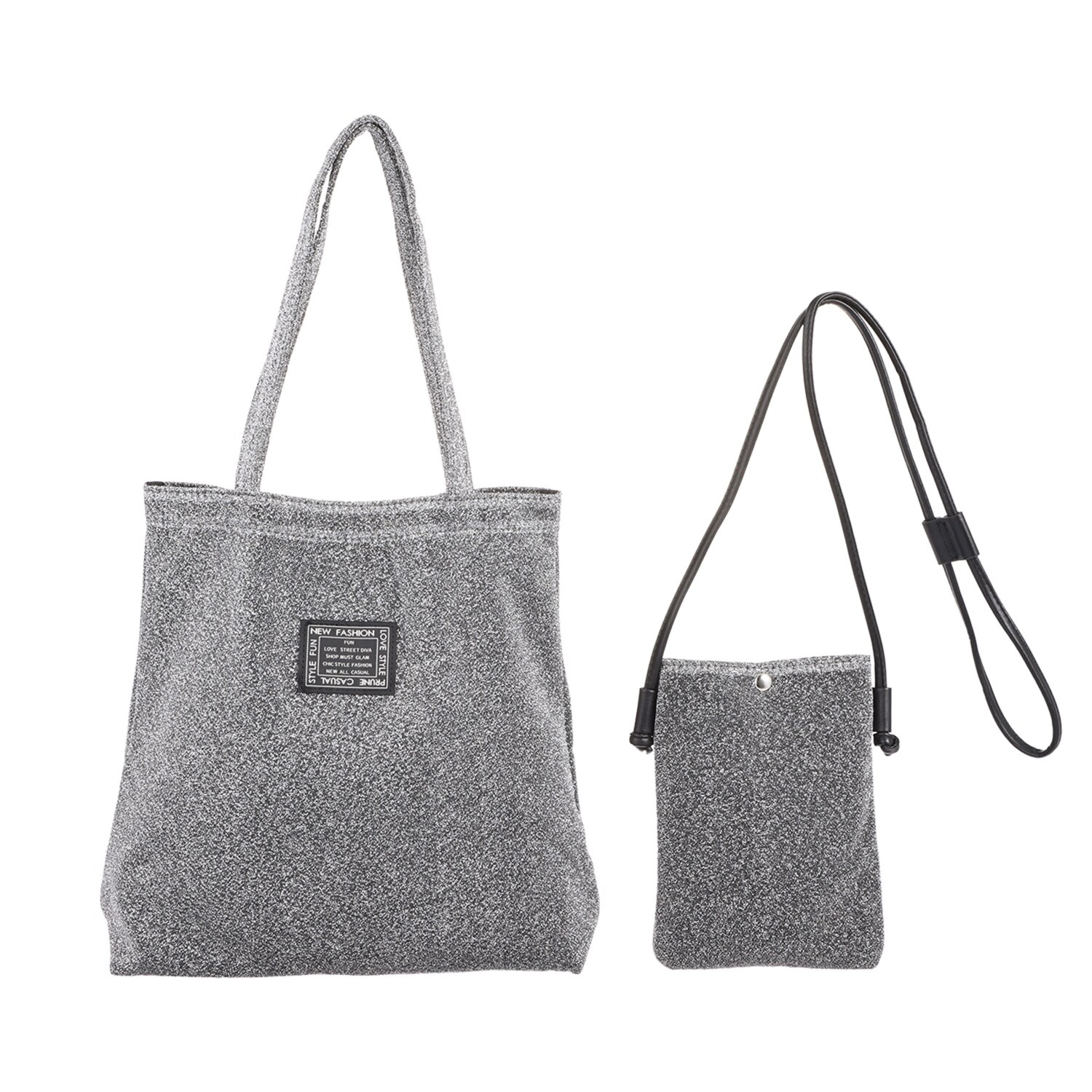 ラルジュ トートはたたんで ポシェットに収納！ バッグ２点セット