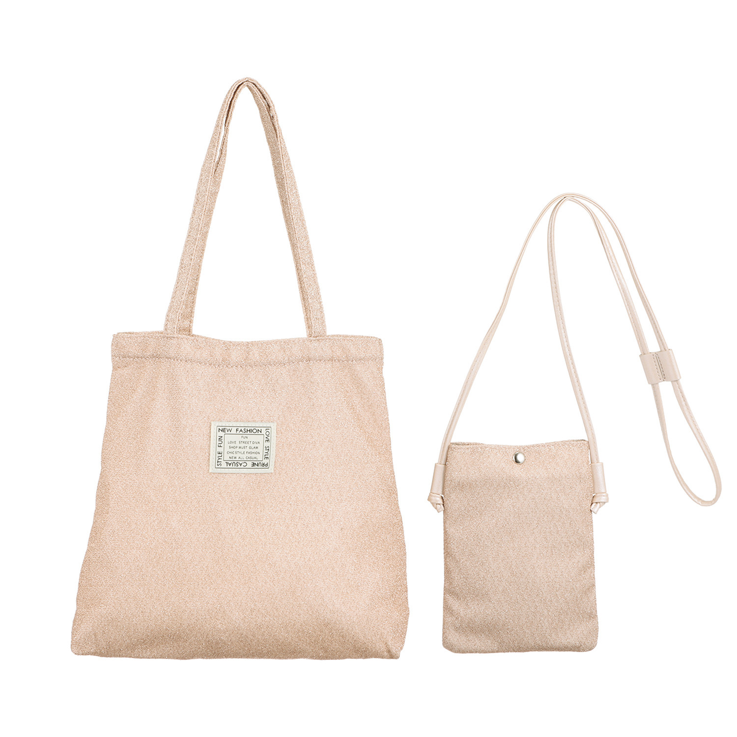 ラルジュ トートはたたんで ポシェットに収納！ バッグ２点セット