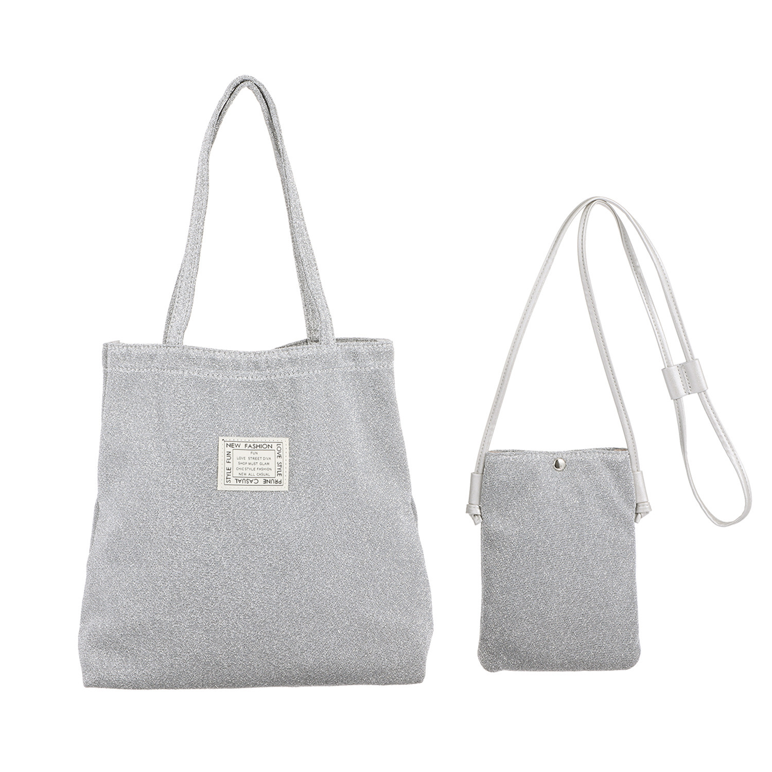 ラルジュ トートはたたんで ポシェットに収納！ バッグ２点セット