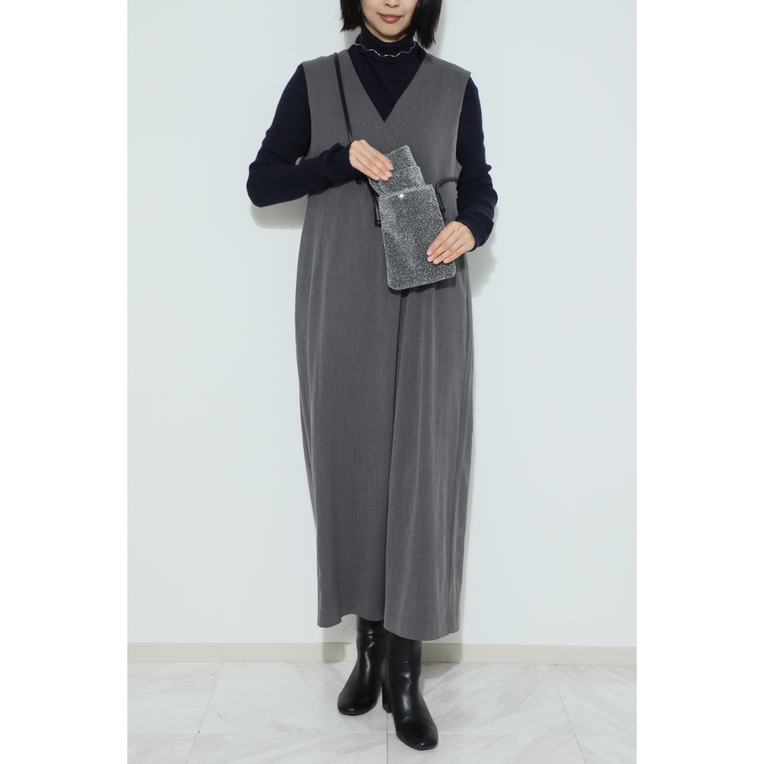 ラルジュ トートはたたんで ポシェットに収納！ バッグ２点セット