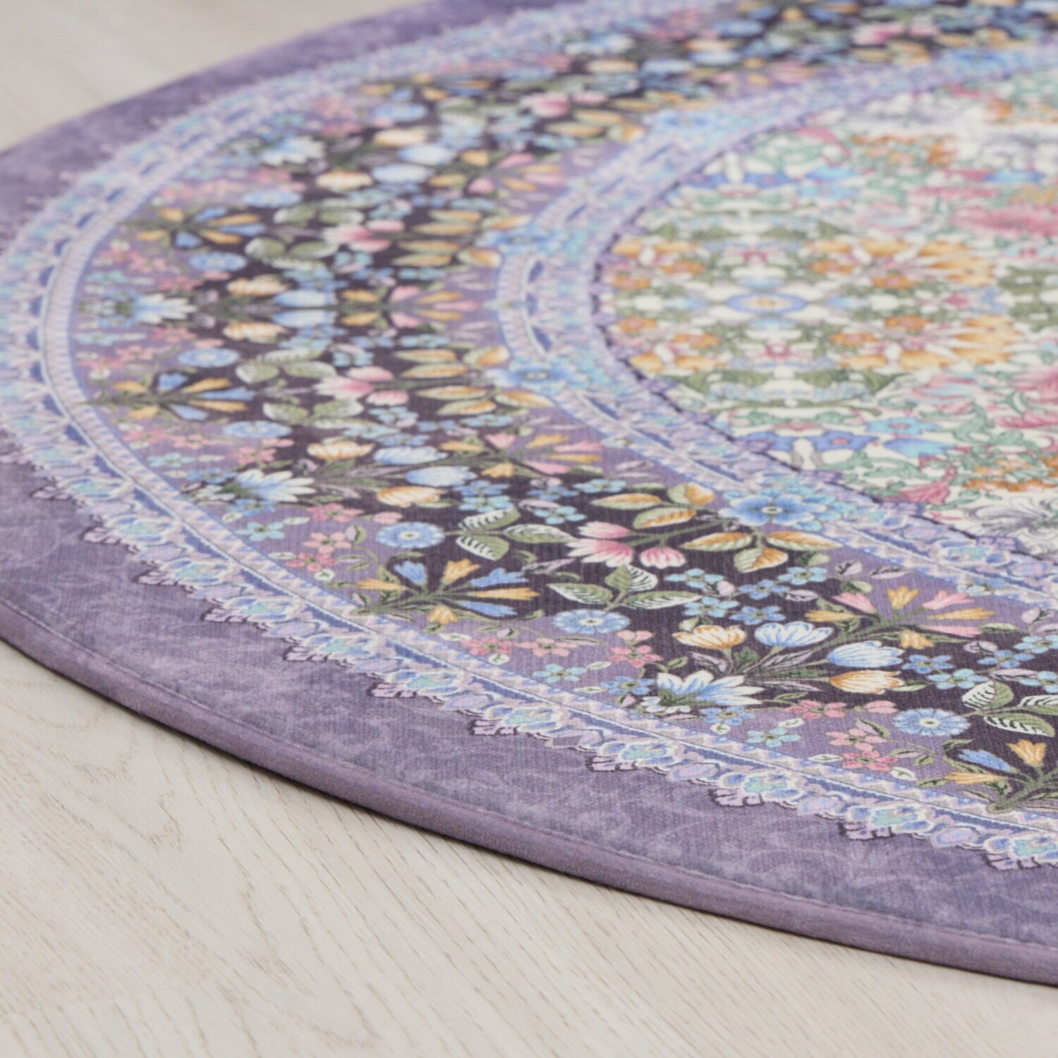 大津毛織 洗える・軽量・コンパクト スーパーファインペイント やわらかカーペット ＜楕円長方形＞