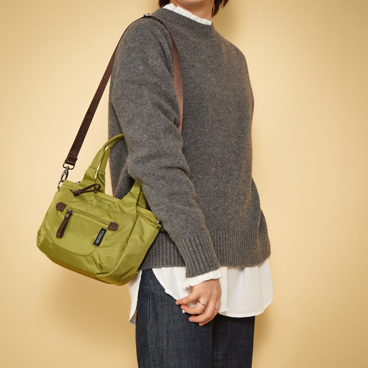 モニカ ラウンド ２ウェイミニトートバッグ