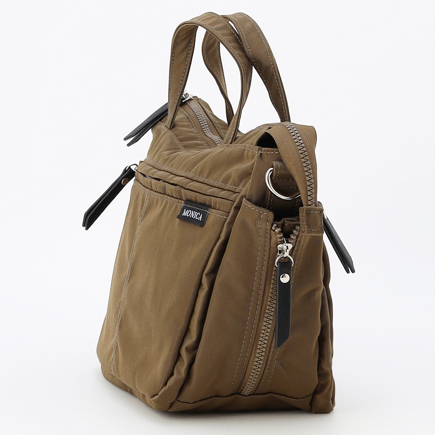 モニカ サイドジップ ２ウェイトートバッグ