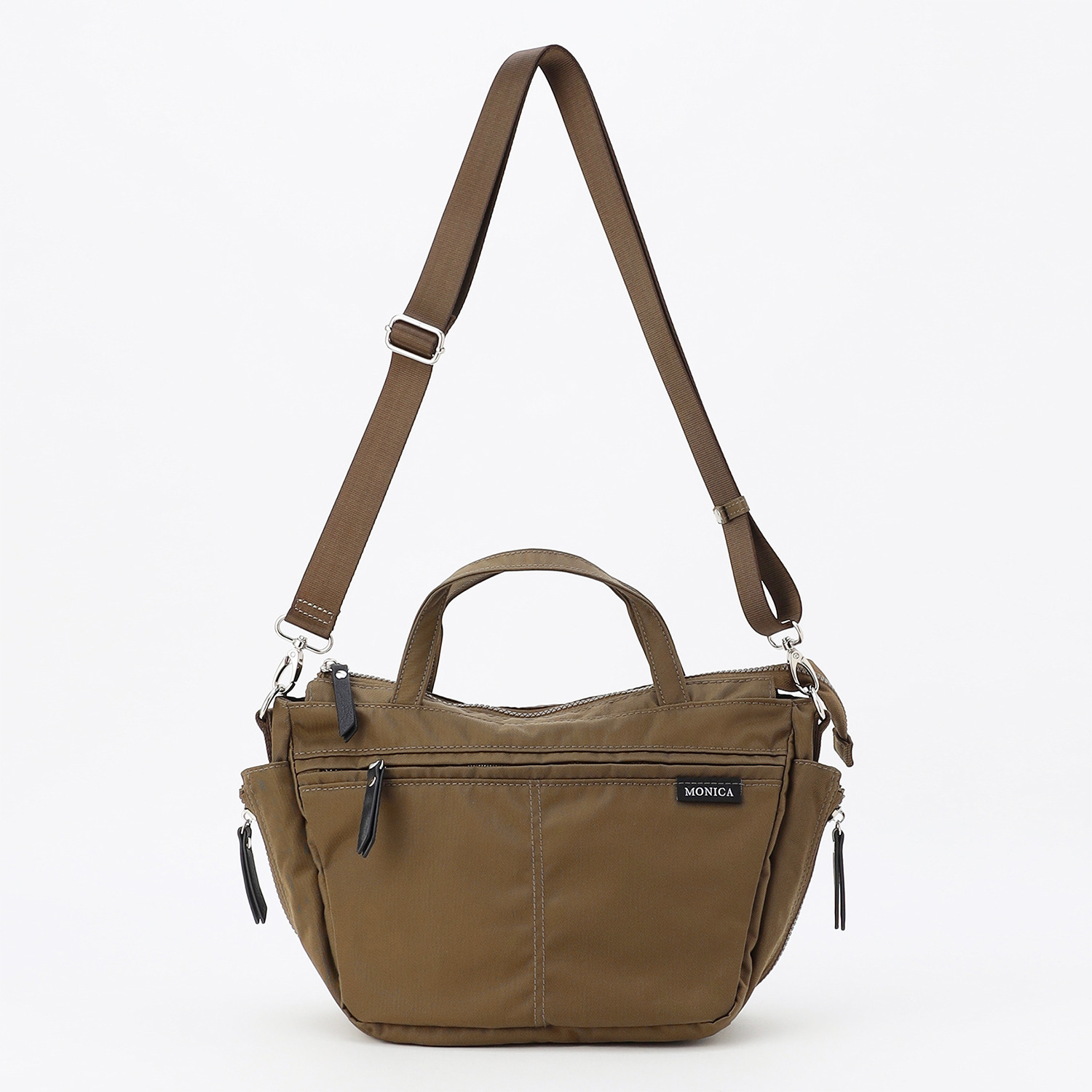 モニカ サイドジップ ２ウェイトートバッグ