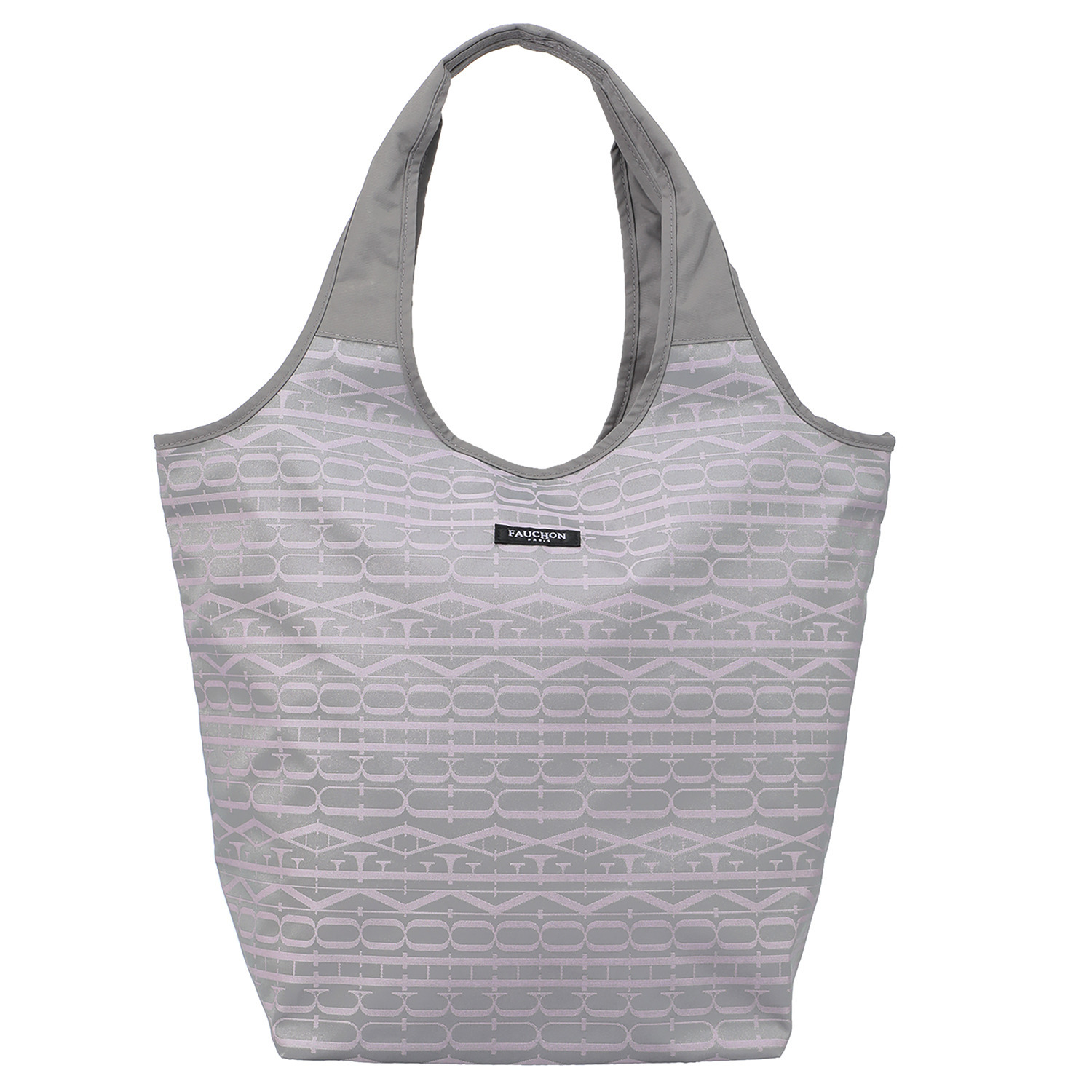 フォション 便利な底板付き ジャガード織 ポケッタブルマイバッグ