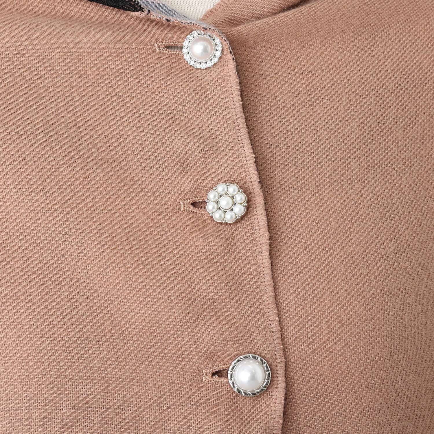 メイドバイスターズ 両面オシャレで可愛い！ あったか！ フード付き多機能 リバーシブル ボレロストール