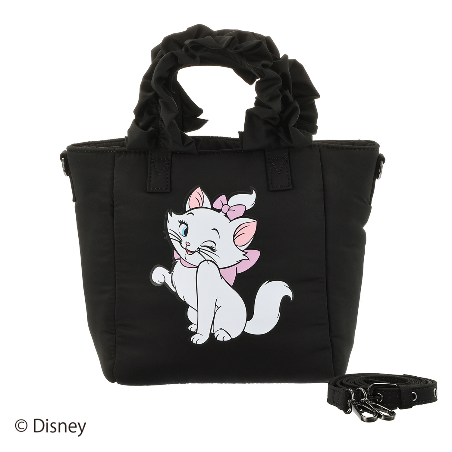 ベルモサ Ｄｉｓｎｅｙ　Ｍａｒｉｅ フリルハンドル ショルダーバッグ ＜Ｍ＞