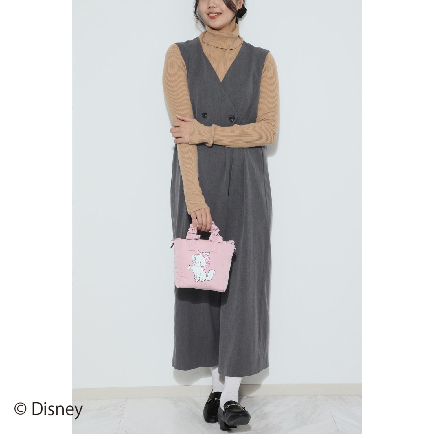 ベルモサ Ｄｉｓｎｅｙ　Ｍａｒｉｅ フリルハンドル ショルダーバッグ ＜Ｓ＞