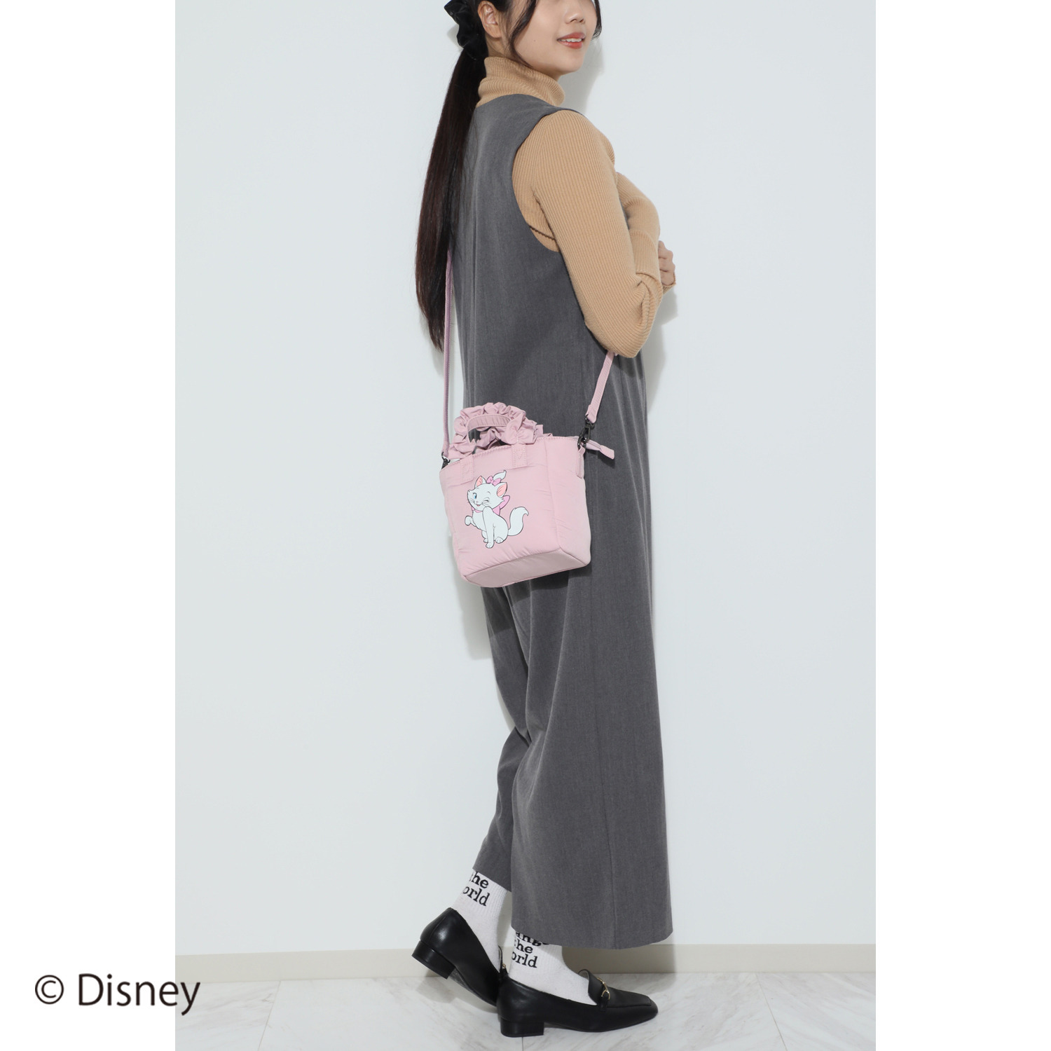 ベルモサ Ｄｉｓｎｅｙ　Ｍａｒｉｅ フリルハンドル ショルダーバッグ ＜Ｓ＞