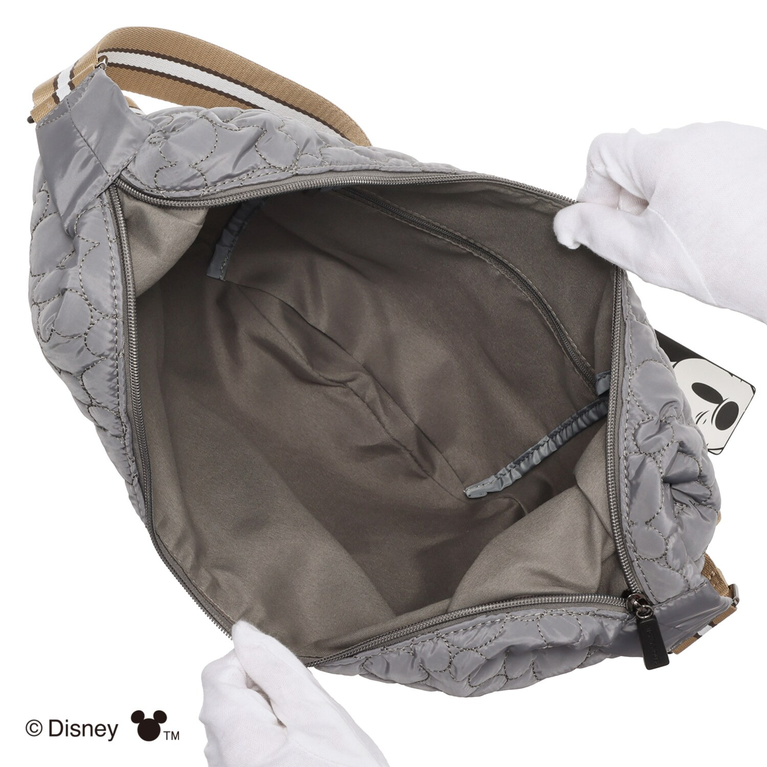 ベルモサ ＜ミッキーマウス＞ キルティング ショルダーバッグ