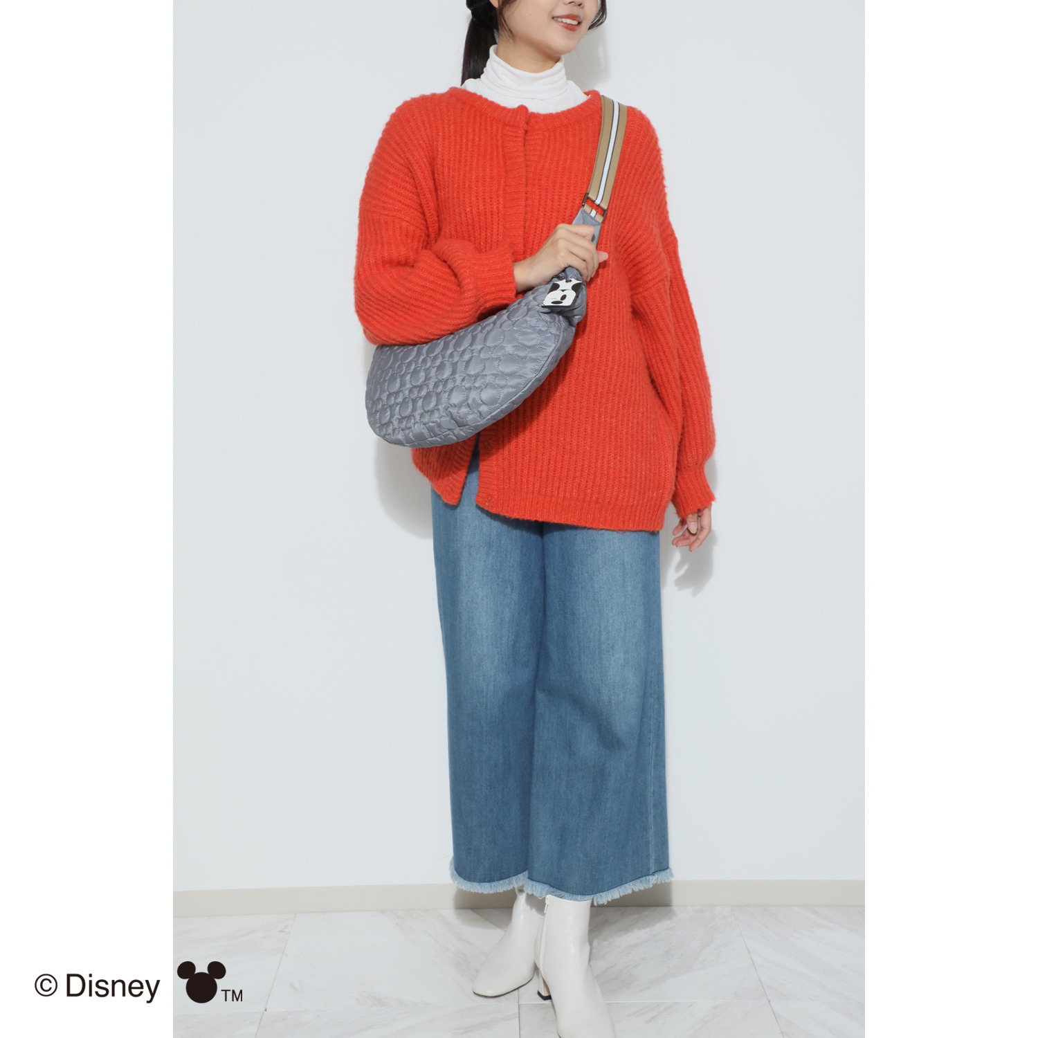 ベルモサ ＜ミッキーマウス＞ キルティング ショルダーバッグ