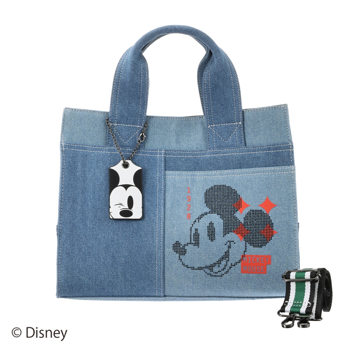 ベルモサ ＜ミッキーマウス＞ デニム調トートバッグ