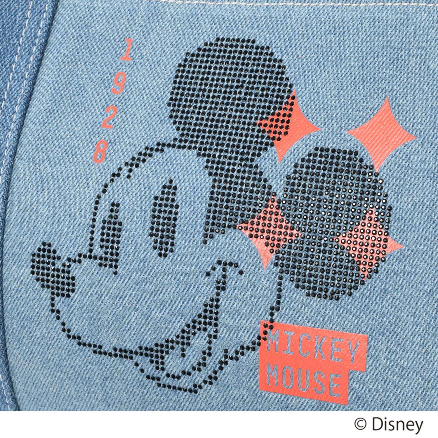 ベルモサ ＜ミッキーマウス＞ デニム調トートバッグ