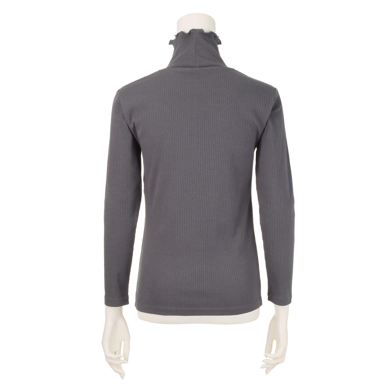 ジュエル オーガニックコットン混 ストレッチリブ編 タートルネック 長袖インナー３枚セット