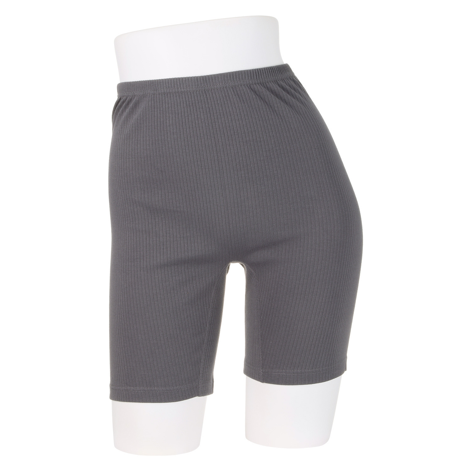 ジュエル オーガニックコットン混 ストレッチリブ編 三分丈ボトム３枚セット