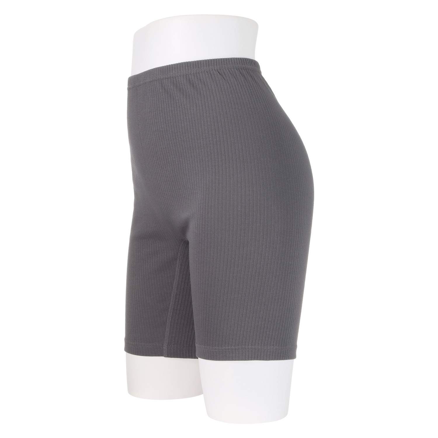 ジュエル オーガニックコットン混 ストレッチリブ編 三分丈ボトム３枚セット