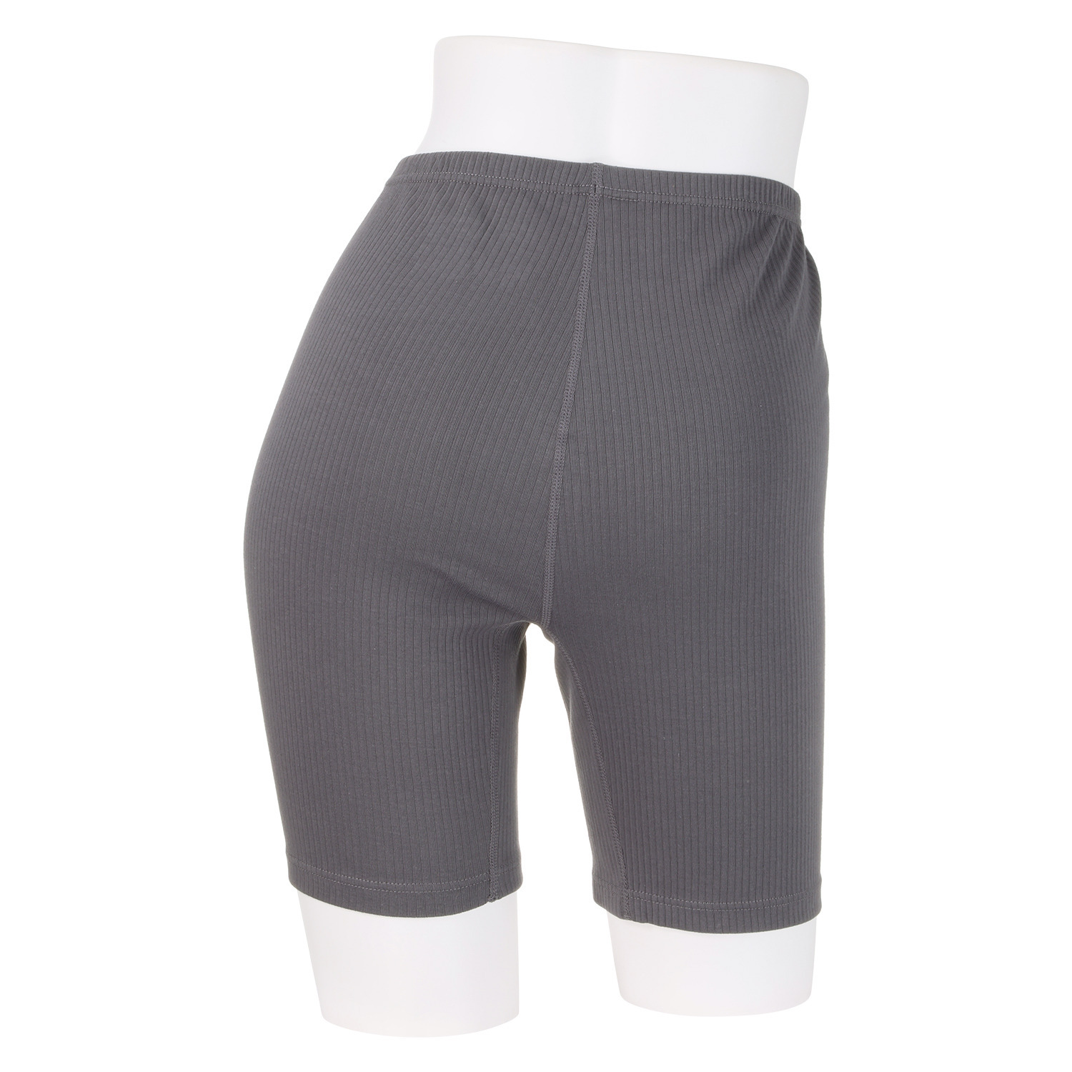 ジュエル オーガニックコットン混 ストレッチリブ編 三分丈ボトム３枚セット