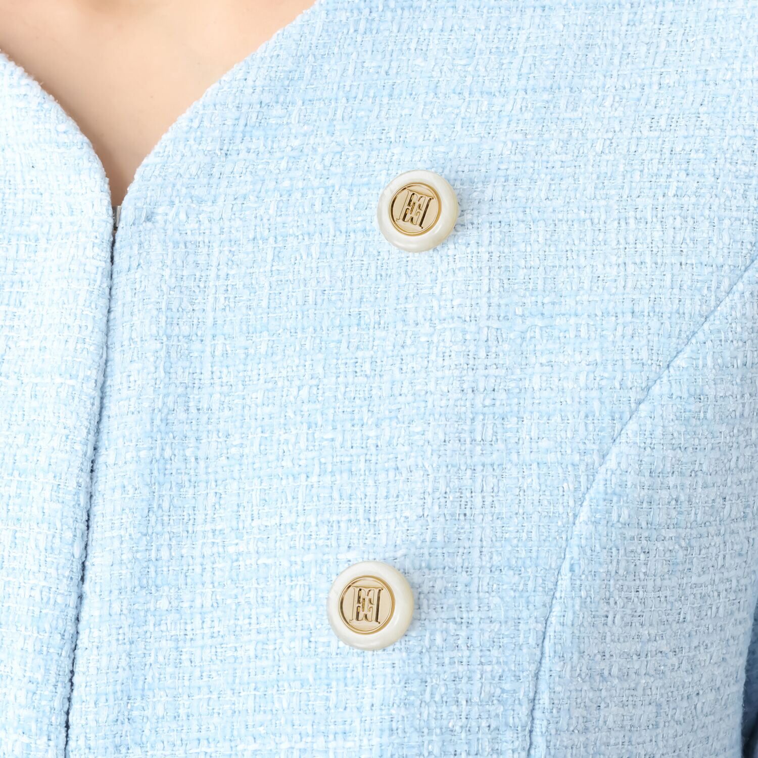 エル　ステュディオ スプリングツイード ナポレオン風ジャケット