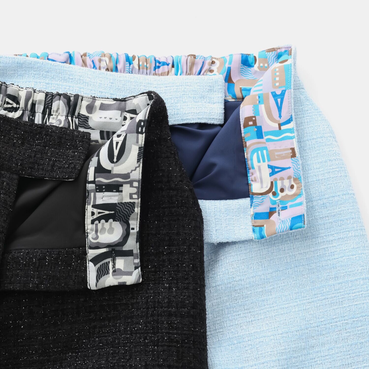 エル　ステュディオ スプリングツイード クロップトパンツ