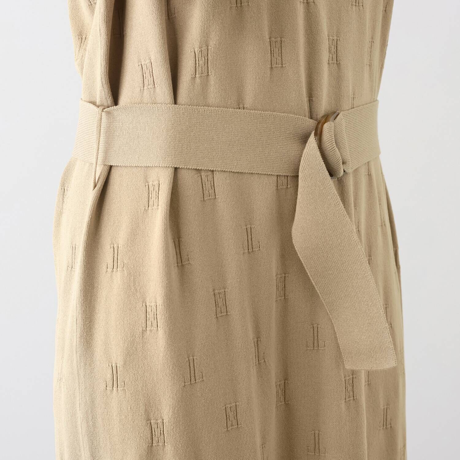 エル　ステュディオ モノグラムジャガード ニットワンピース