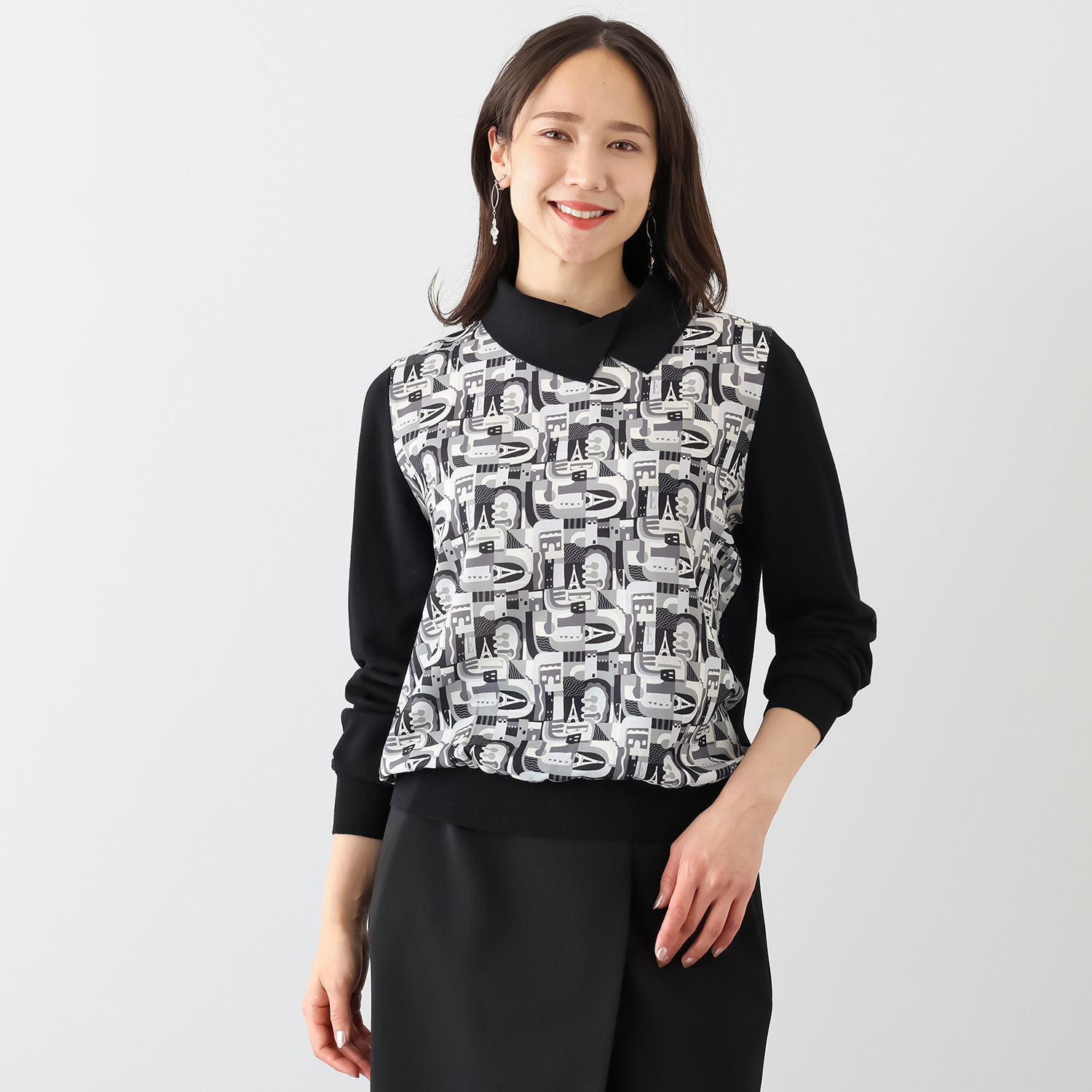 エル　ステュディオ ドッキング ニットプルオーバー