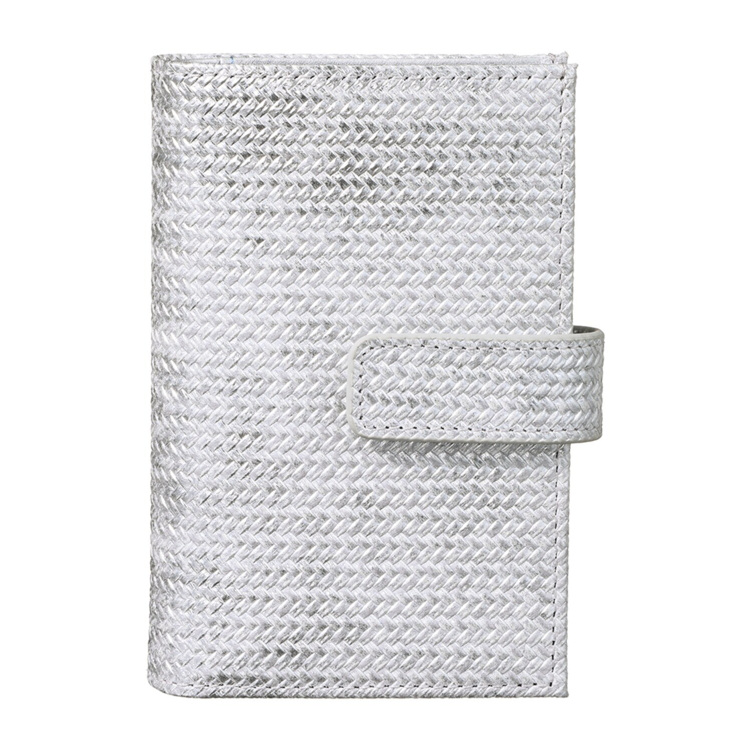 ビジューバイエアリスト メタリックゴートレザー カードケース型 コンパクトウォレット