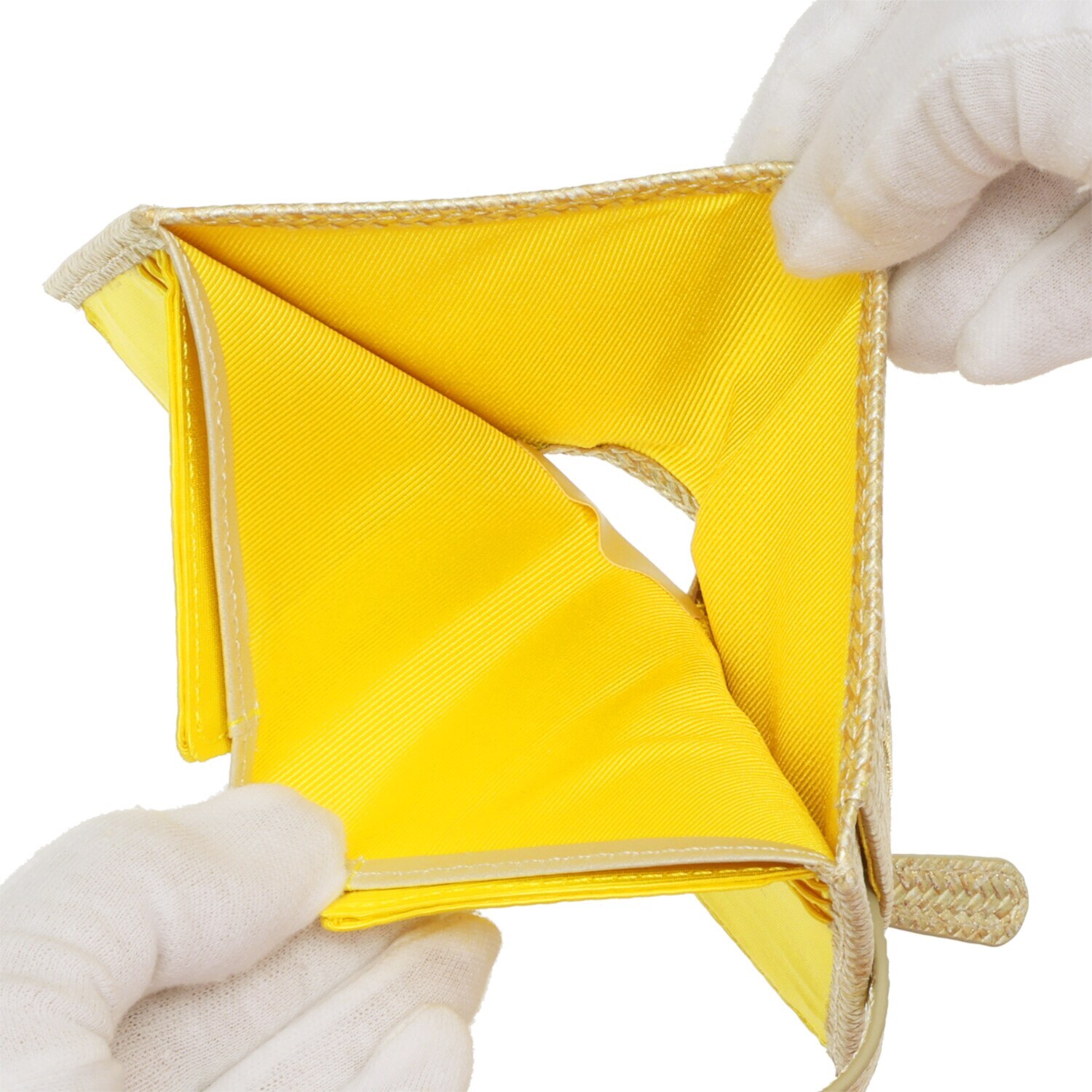 ビジューバイエアリスト メタリックゴートレザー カードケース型 コンパクトウォレット