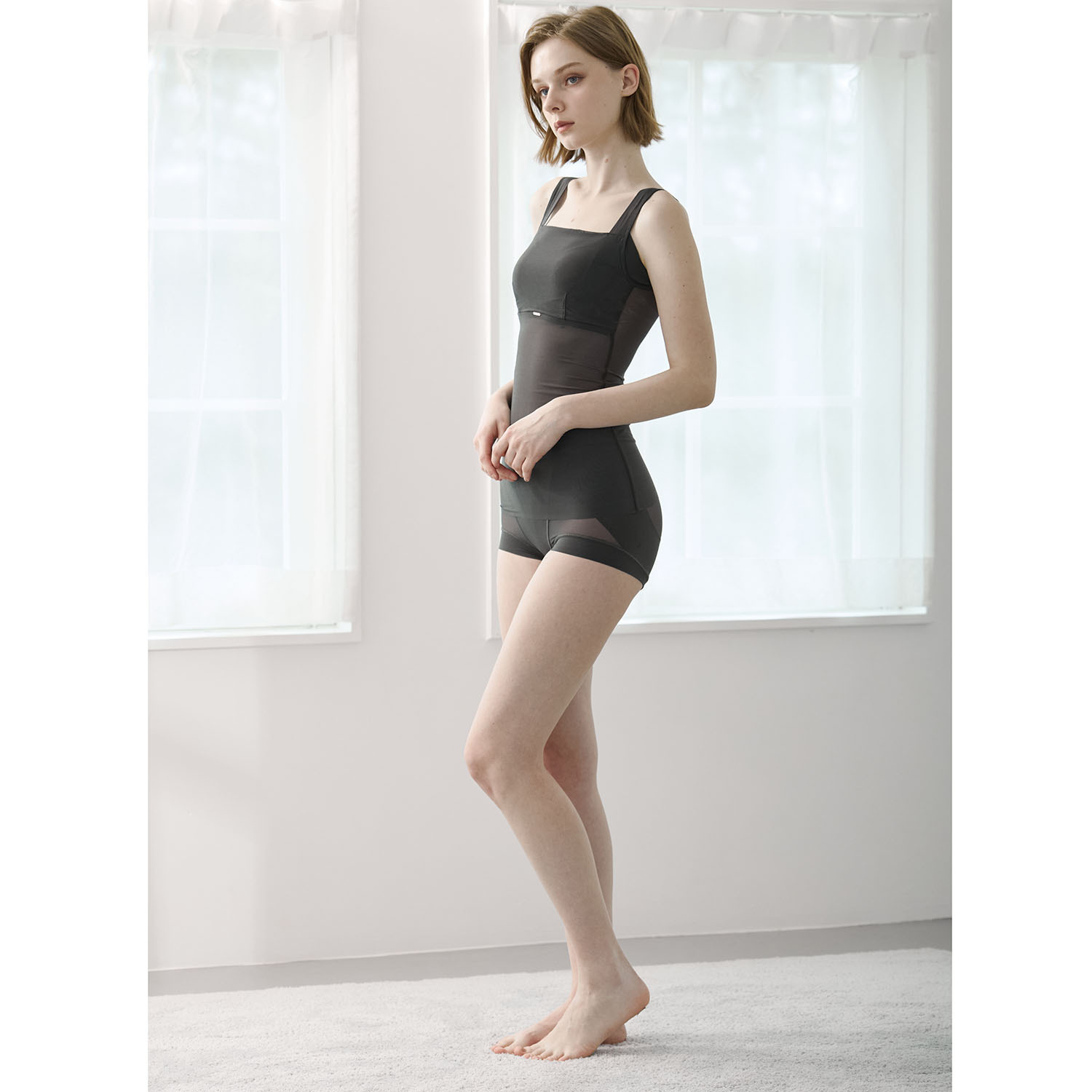 サラコレクション 着ていて気持ちいい 風が通る ソフトサポート 一分丈ガードル