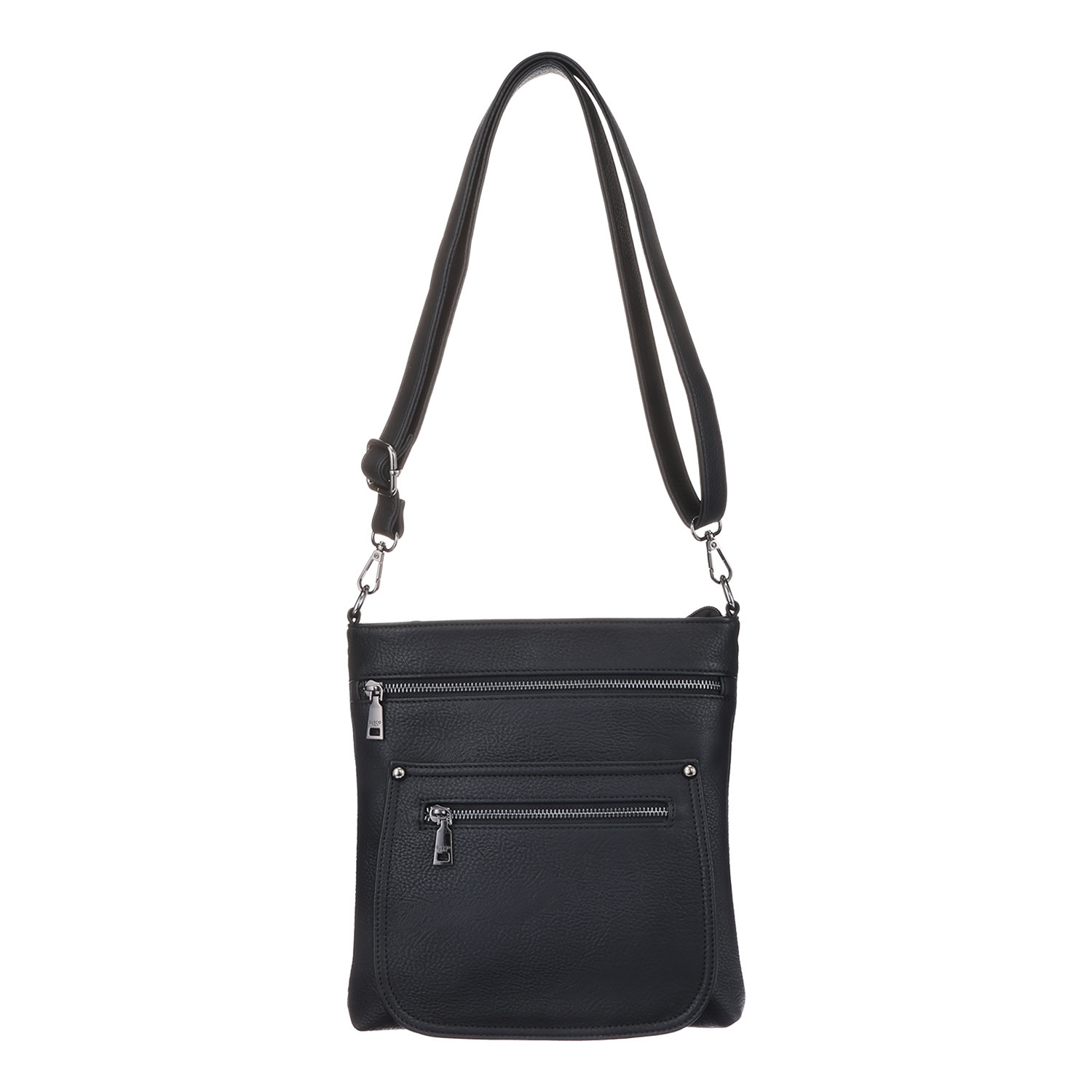 グッシオイタリー はっ水 こだわりのレザータッチ ポケットたっぷり ショルダーバッグ