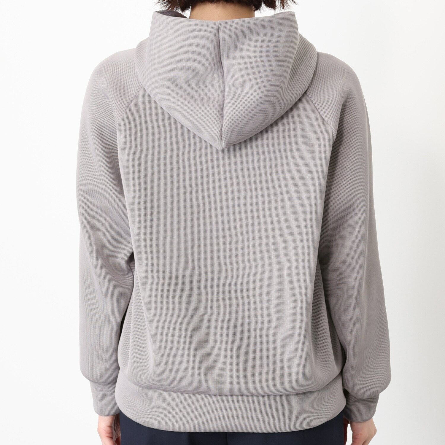 アンリック　オー　ブルー シアーメッシュダンボール ラグランスリーブ 大人パーカー