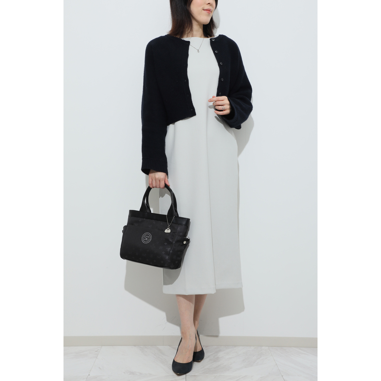 サボイ ポケットいっぱい！ モノグラムジャガード ２ウェイバッグ