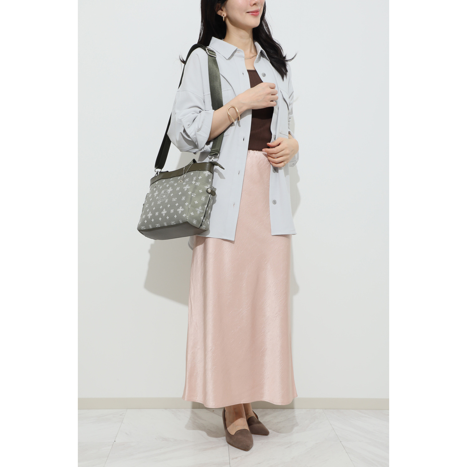 サボイ ポケットいっぱい！ モノグラムジャガード ２ウェイバッグ