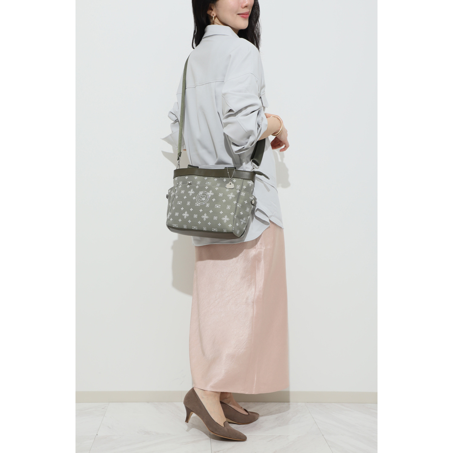 サボイ ポケットいっぱい！ モノグラムジャガード ２ウェイバッグ