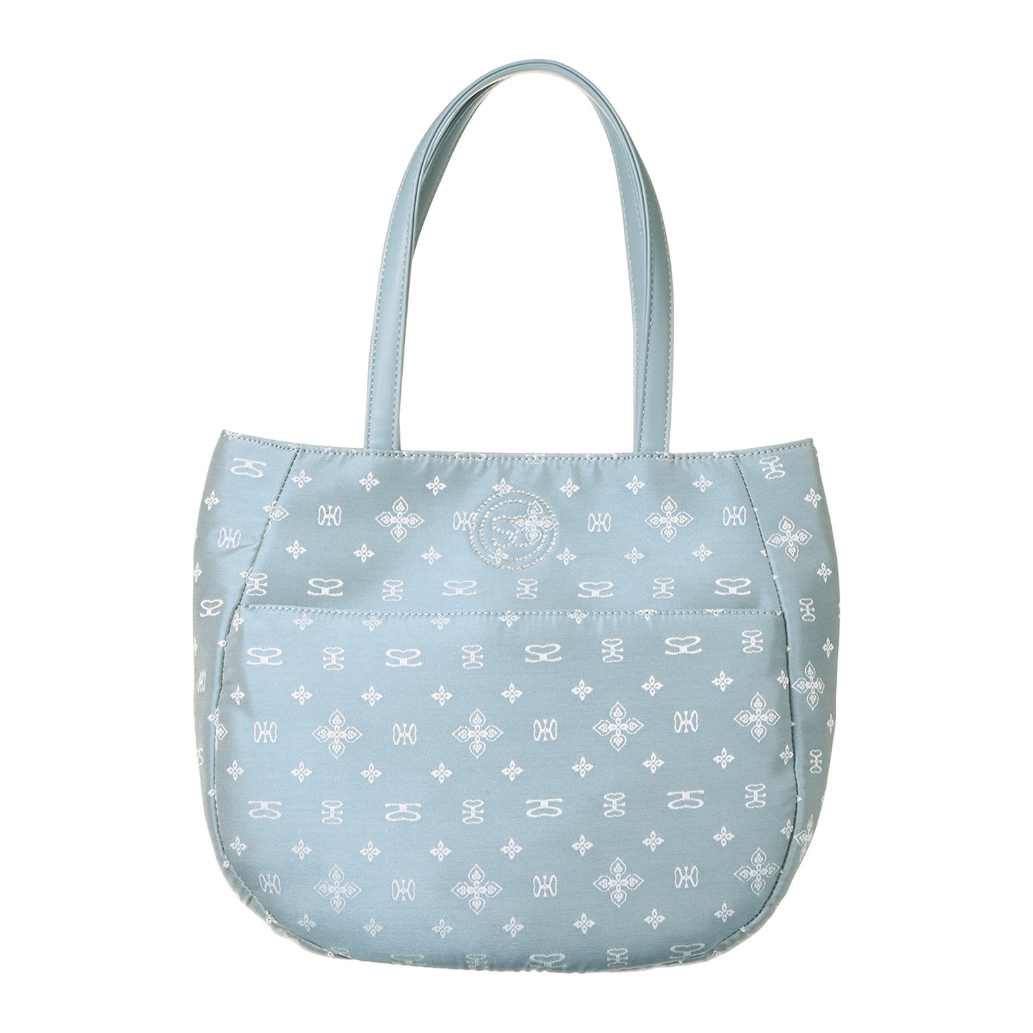 サボイ デイリーに活躍！ モノグラムジャガード 軽量トートバッグ