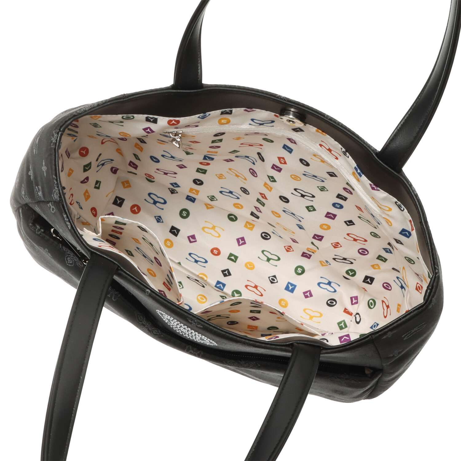 サボイ デイリーに活躍！ モノグラムジャガード 軽量トートバッグ