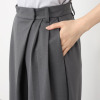 アンブリエ 美ライン ラップ風 ワイドパンツ