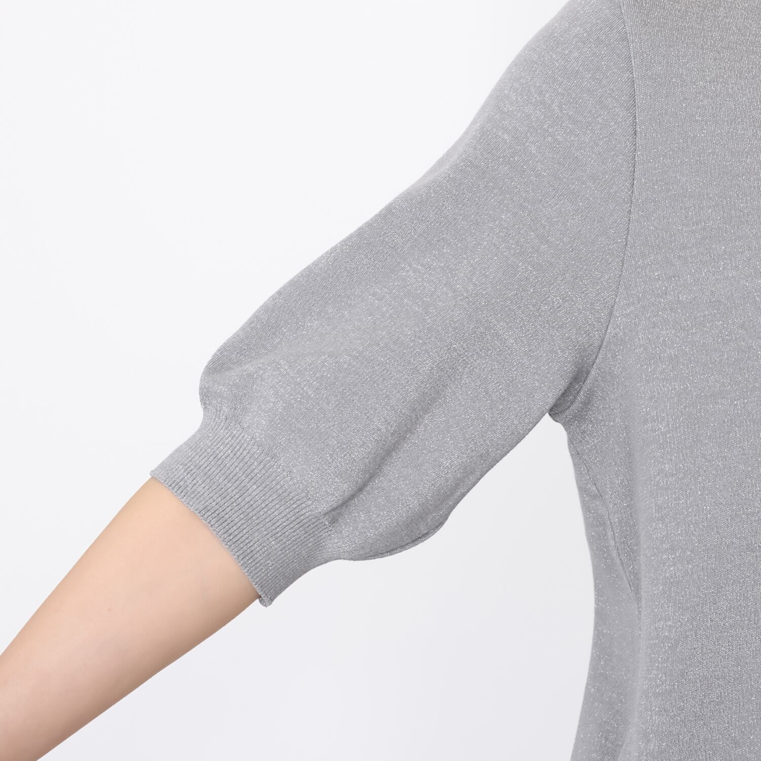 サ・アンノ 日本製 ラメ入り ニットプルオーバー