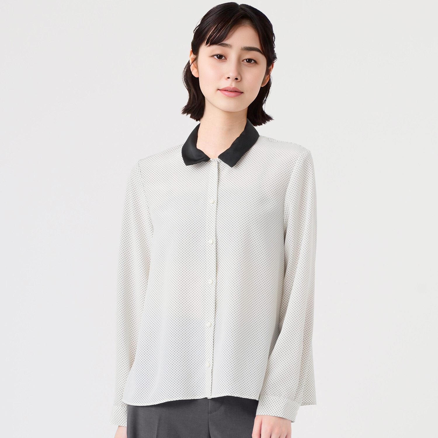 イフェメル／ ダブルフェーストーキョー ドットプリントシャツ