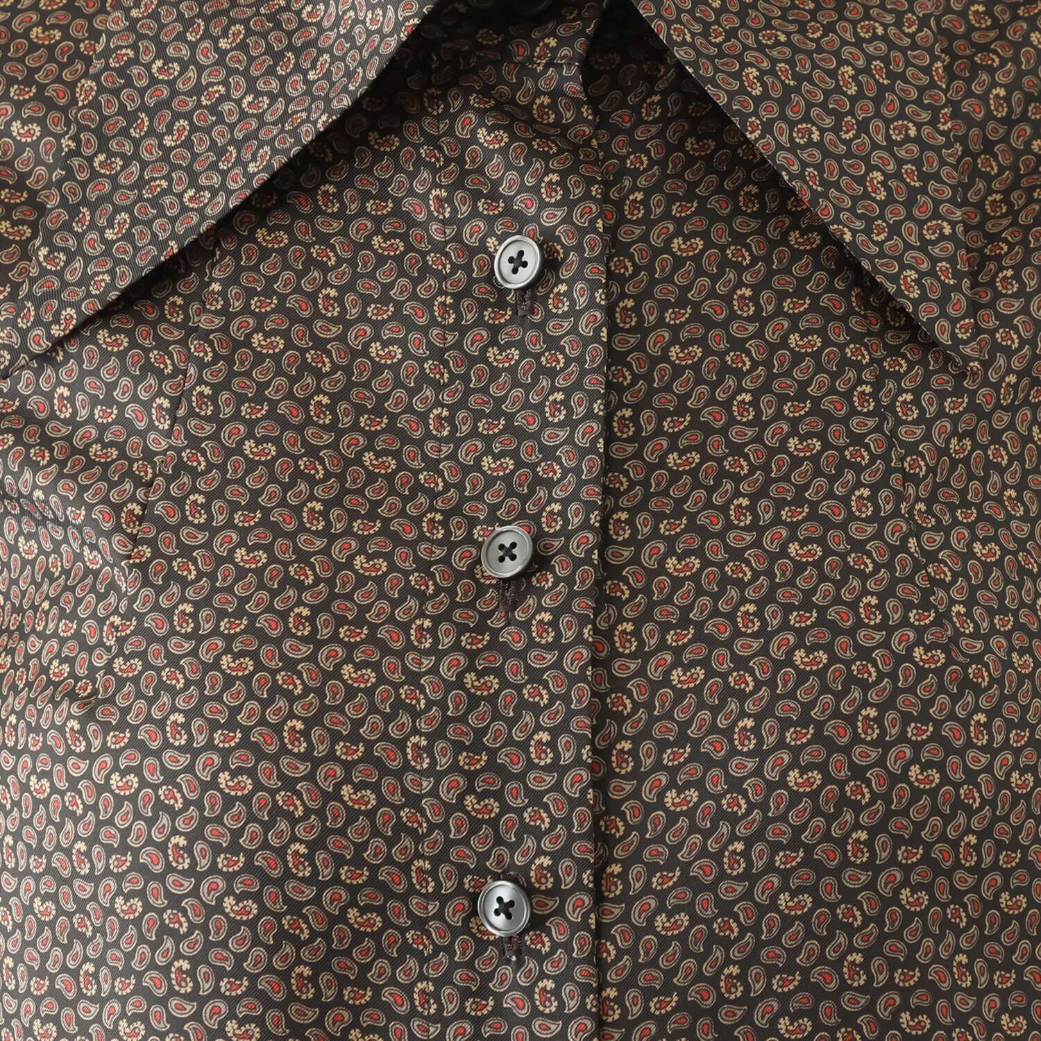 ジュンコ　シマダ オリジナルプリント プティペイズリー柄 ブラウス