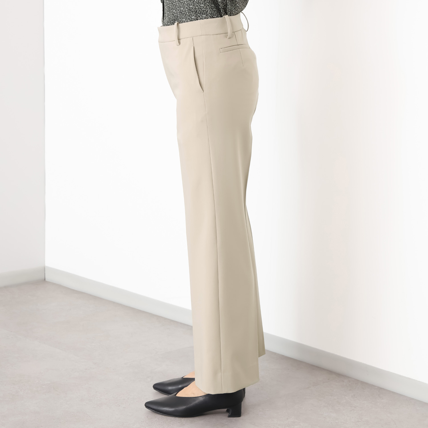 ジュンコ　シマダ センタープレス ストレッチスラックス