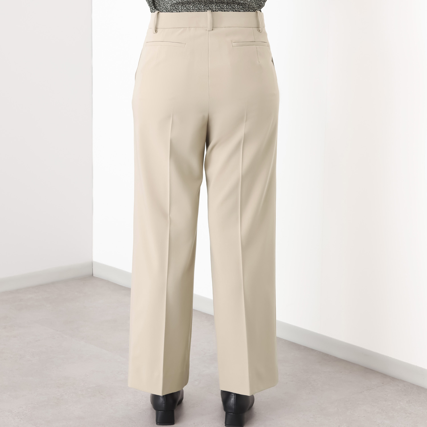 ジュンコ　シマダ センタープレス ストレッチスラックス