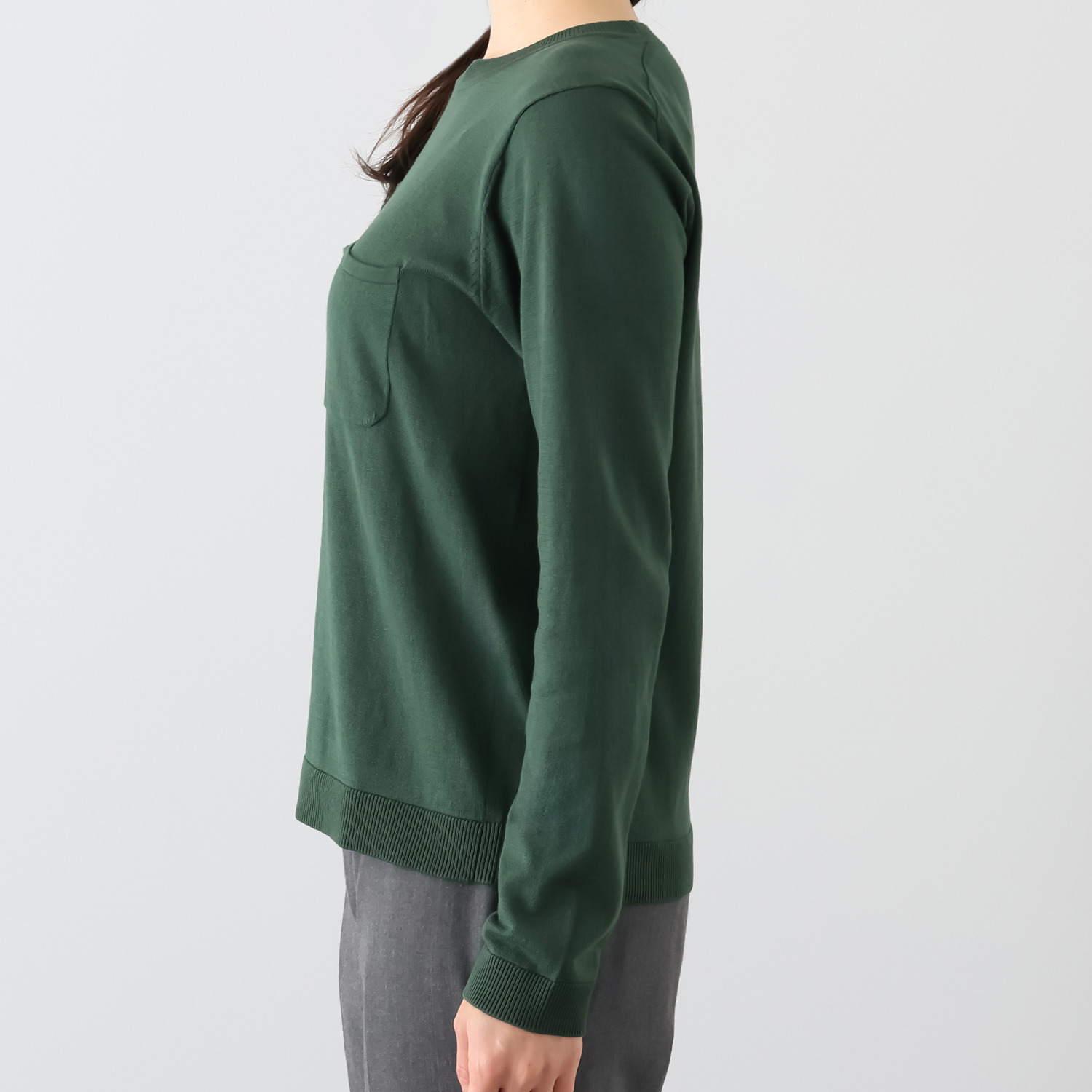 ジュンコ　シマダ シルクコットン ニットプルオーバー