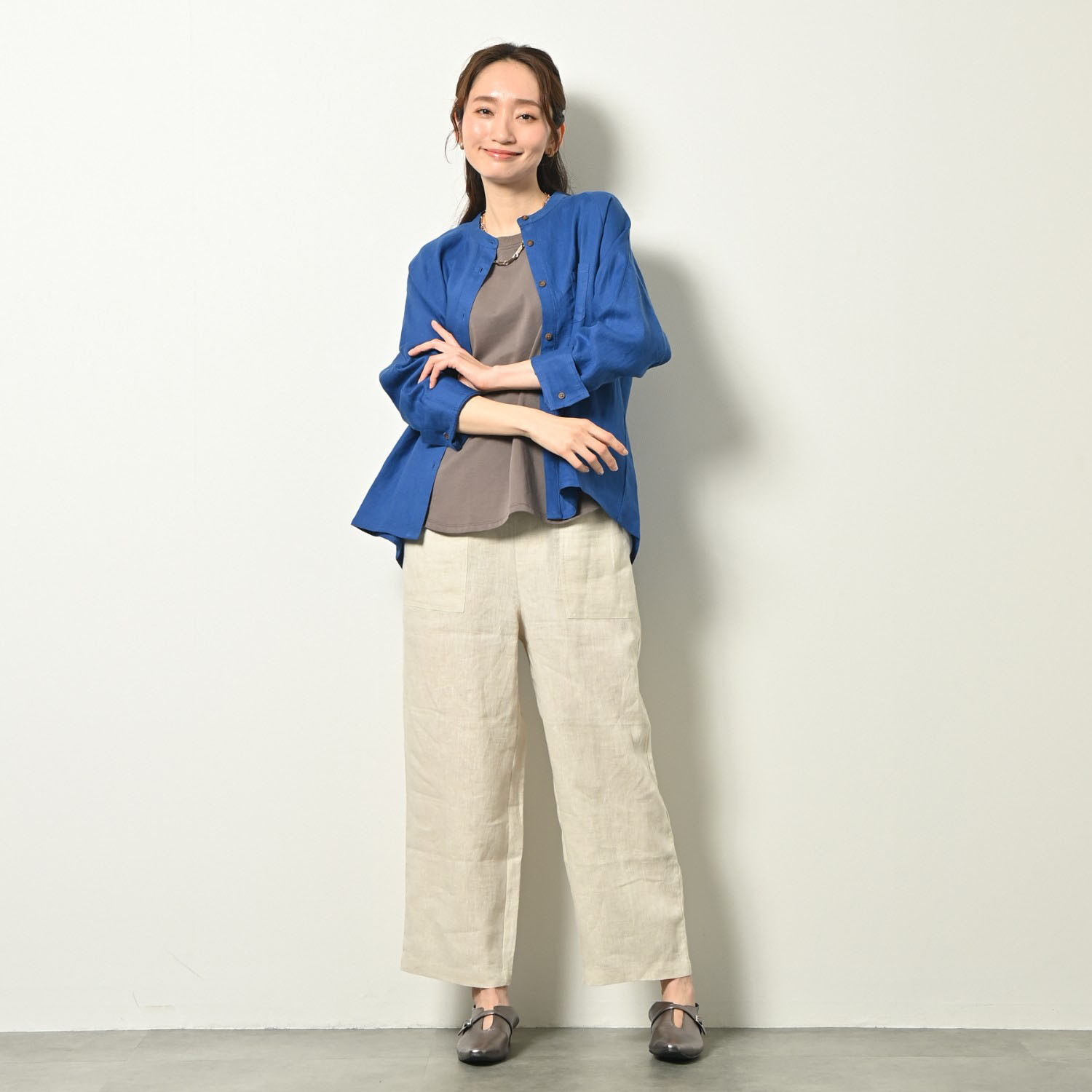 ゼラールスポーツ 強撚コットン 天竺ジャージー リブコンビタンクトップ