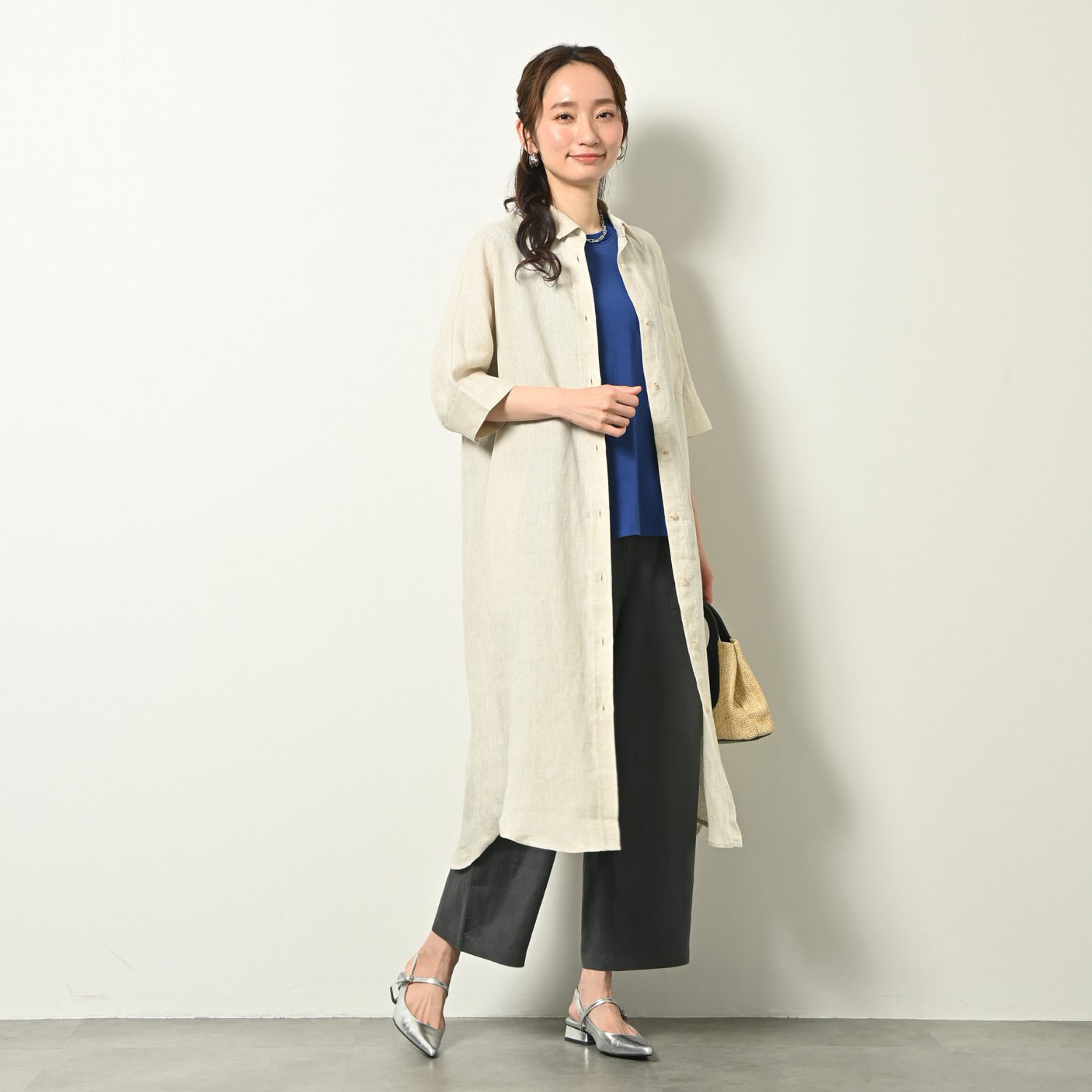 ゼラールスポーツ 強撚コットン 天竺ジャージー リブコンビタンクトップ