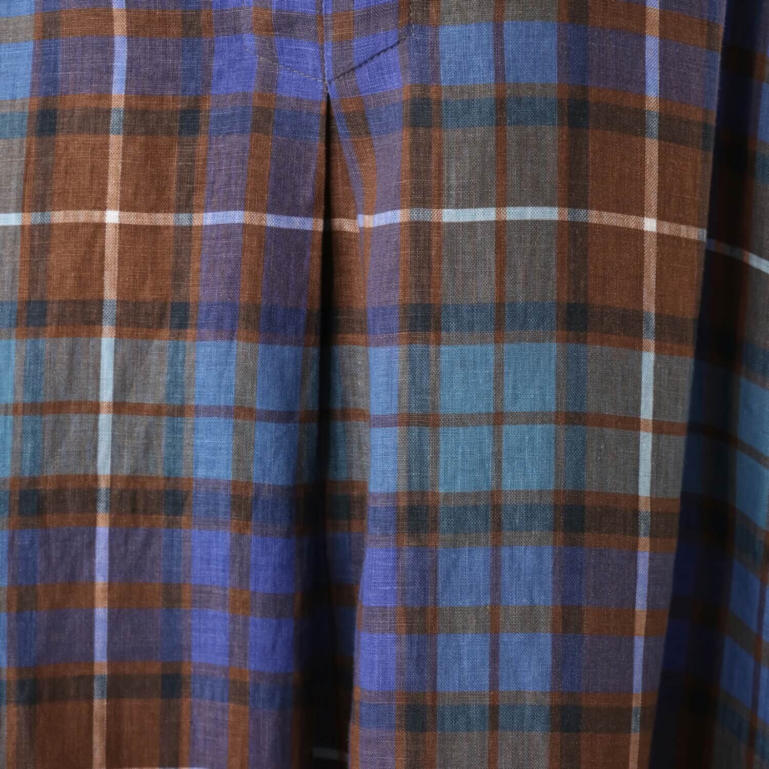 ゼラールスポーツ フレンチリネン１００％ しなやか＆ソフト仕上げ きれいＶネック フレアーワンピース