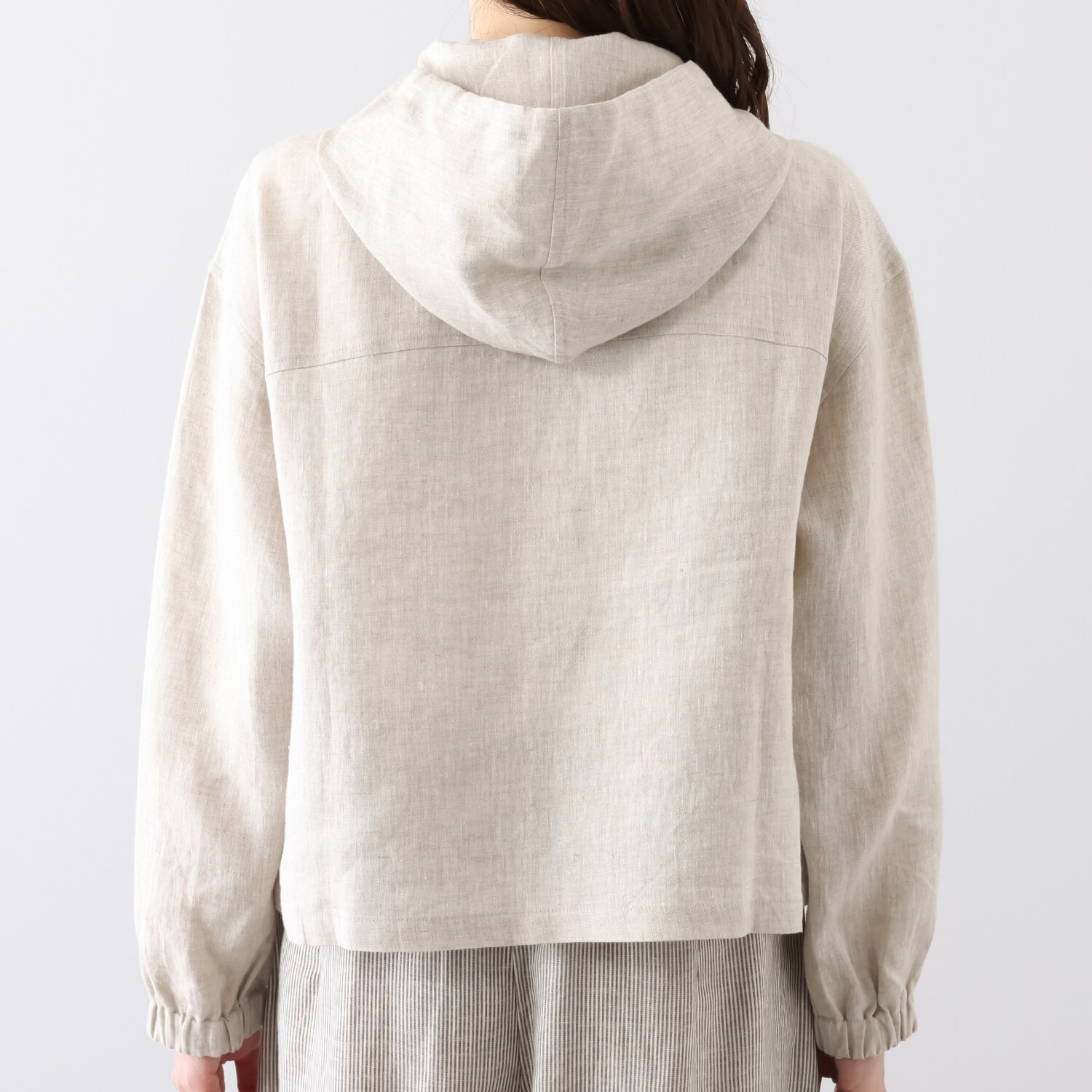 ゼラールスポーツ フレンチリネン１００％ しなやか＆ソフト仕上げ きれい見えパーカー