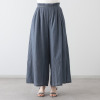 オン　ザ　エッジ エアリーで肌心地抜群 こだわりのシアーデニム ウエストタック ワイドパンツ