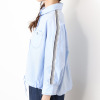 スタイル・ラヴィー ラインテープ＆ ポケットステッチ アクセント ドローストリングシャツ